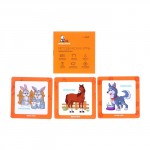 Набор кубиков обучающий «Домашние животные» 4 кубика, 3 двусторонние карточки, развивающее пособие