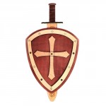 Деревянное оружие «Щит и меч» 24×44,5×5,6 см