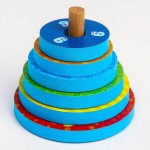 Игрушка - пирамидка для игры в ванной из EVA «Зверушки»