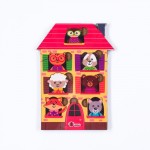 Пазлы деревянные "Животные в домике", 9 деталей, 19.5х14.5 см