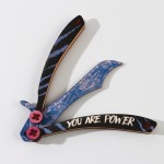 Сувенирный нож-бабочка «You are power», дерево, 28 х 5,2 см