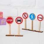 Игра развивающая деревянная «Деревянные дорожные знаки»