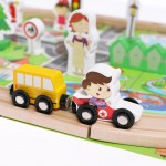 Деревянная игрушка «Железная дорога», 36 деталей, 37 × 19 × 5.5 см