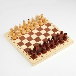 Шахматы обиходные, пешка 3.1 см, d=2.2 см, король 6.7 см, d=2.4 см, доска 29 х 29 х 4.6 см