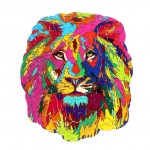 Пазл «Красочный лев»